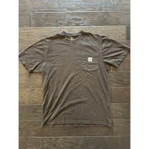 Carhartt K87 Men's Medium Workwear Pocket T-Shirt Original Fit Charcoal Gray